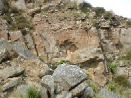 A concretion site in Branshaw Quarry